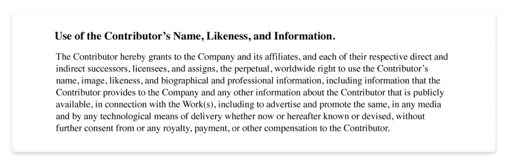 freelance contract use