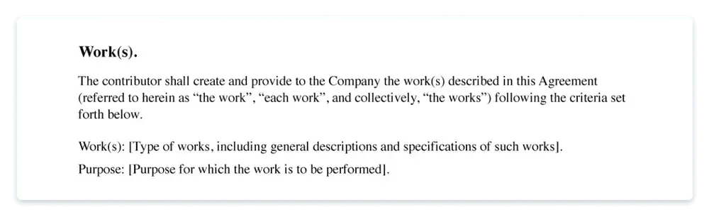 freelance contract works